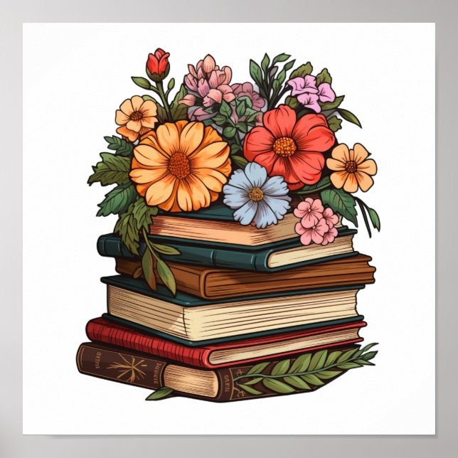 Tecknad bokar poster (Framsidan)