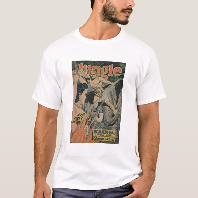 Tecknad Bokar - Tarzan - Elephant Jungle Boy - Swa T Shirt (Framsida)