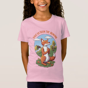 Tecknad Bön Förräv – Spara Natur Meddelande T Shirt