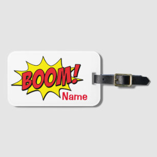 Tecknad Boom Thunder_Cove Bagagebricka