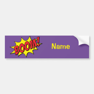 Tecknad Boom Thunder_Cove Bildekal
