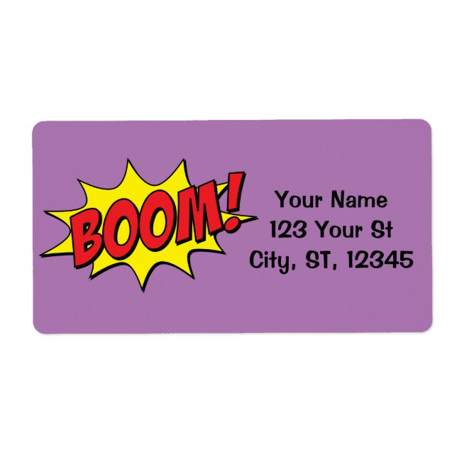 Tecknad Boom Thunder_Cove Fraktsedel (Framsidan)