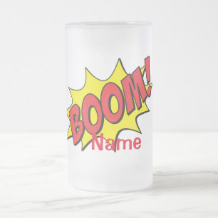 Tecknad Boom Thunder_Cove Frostat Ölglas