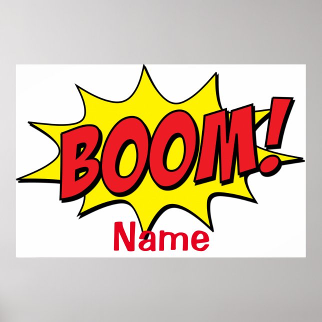 Tecknad Boom Thunder_Cove Poster (Framsidan)