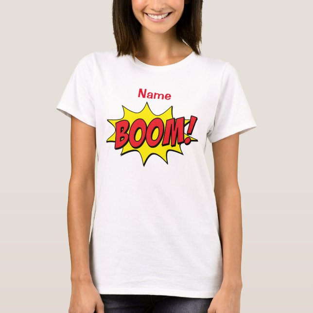 Tecknad Boom Thunder_Cove T Shirt (Framsida)