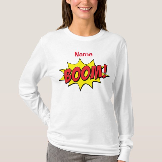 Tecknad Boom Thunder_Cove T Shirt (Framsida)