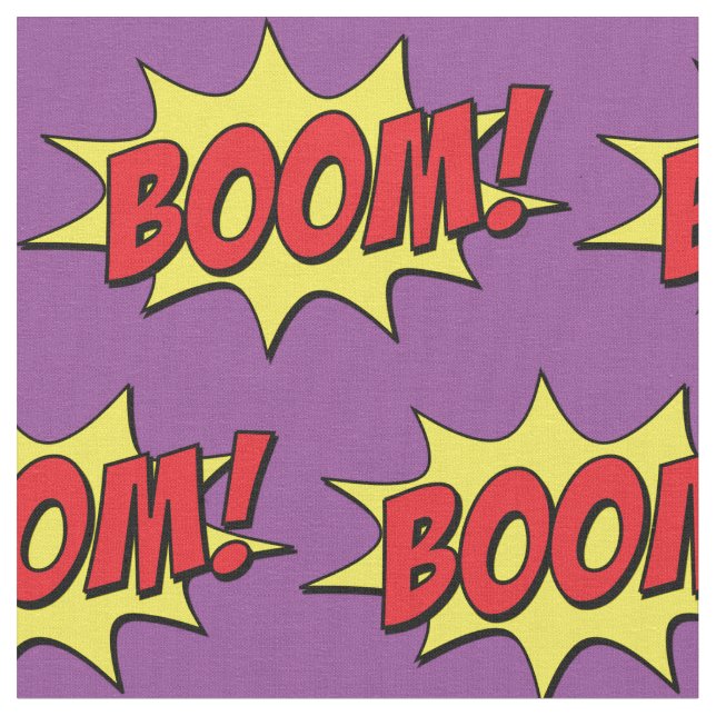 Tecknad Boom Thunder_Cove Tyg (Närbild)