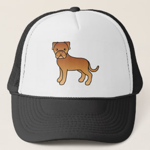 Tecknad Bordeaux Mastiff Hund Truckerkeps
