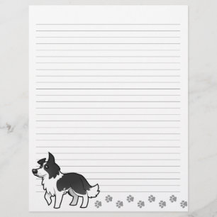 Tecknad Border Collie