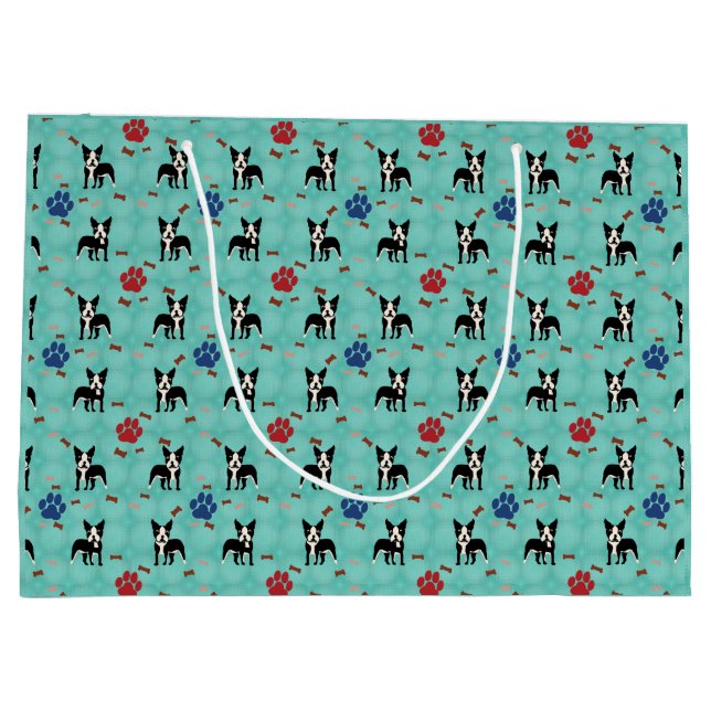 Tecknad Boston Terrier (Baksidan)