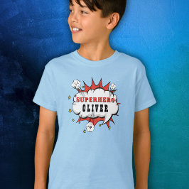 Tecknad Boy Födelsedagsfest Guest of Honor T Shirt