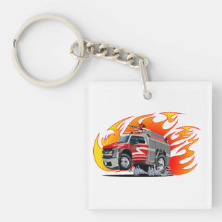 Tecknad brandbil