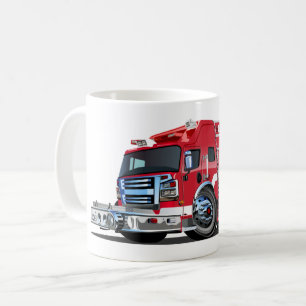 Tecknad-brandbil T-Shirt Kaffemugg