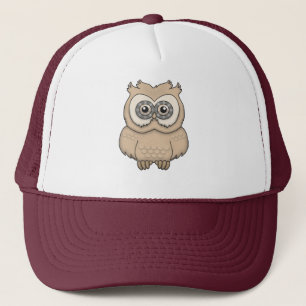 Tecknad Brown Uggla Keps