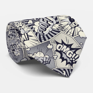 Tecknad Bubbles Neck Tie Slips