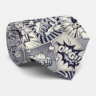 Tecknad Bubbles Neck Tie Slips