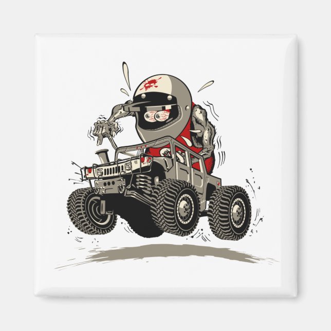 Tecknad Buggy Magnet (Framsidan)