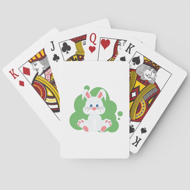 Tecknad bunny stänk casinokort (Baksidan)