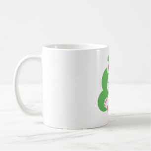 Tecknad bunny stänk kaffemugg