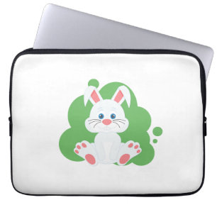 Tecknad bunny stänk laptop fodral