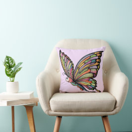 Tecknad Butterfly Kudde