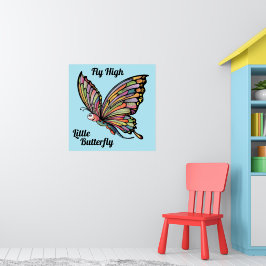 Tecknad Butterfly Personlig Poster
