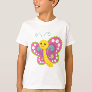 Tecknad Butterfly Tee Shirt