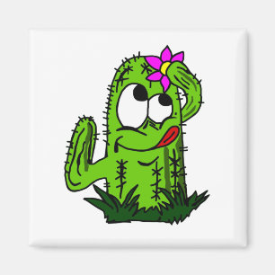 Tecknad Cactus Magnet