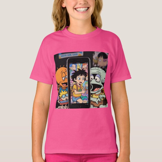 Tecknad Camera Squidward T Shirt (Framsida)