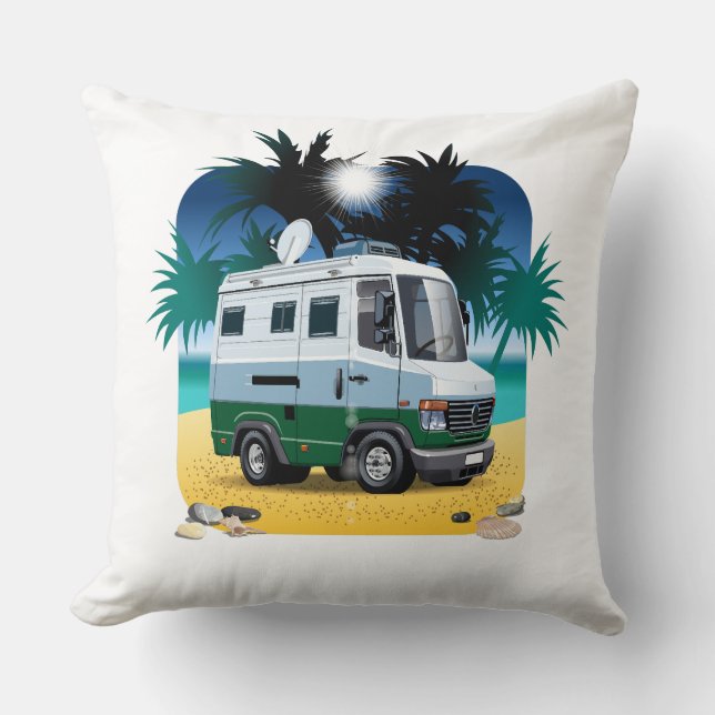 Tecknad Camper Kudde (Framsida)