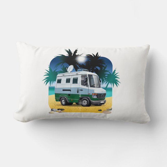 Tecknad Camper Lumbarkudde (Framsida)