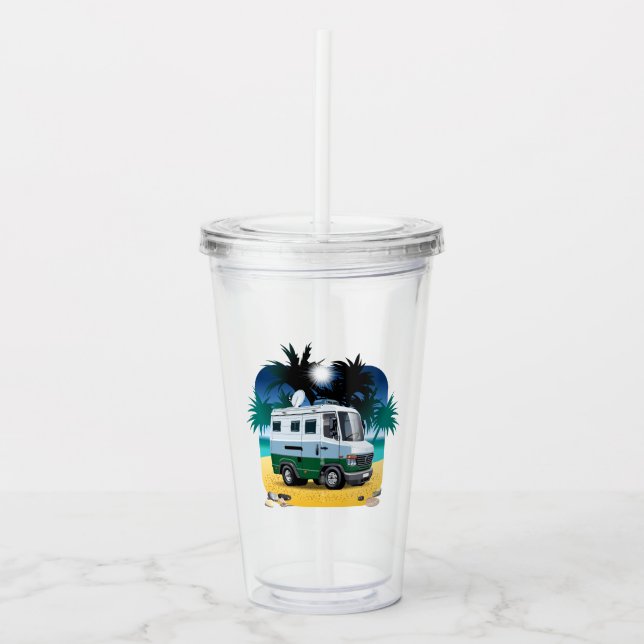 Tecknad Camper Take Away Mugg (Framsida)