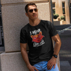 Tecknad Cat Animal Funny T Shirt