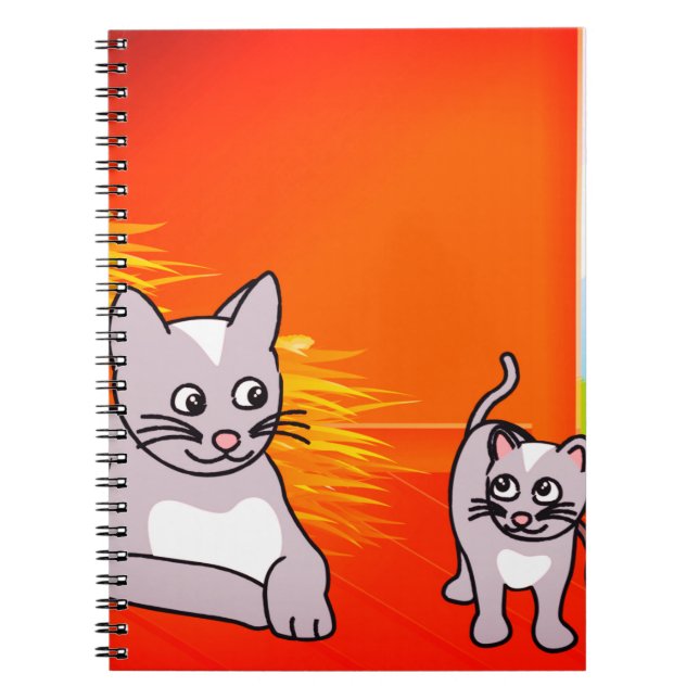 Tecknad Cats Anteckningsbok (Framsidan)