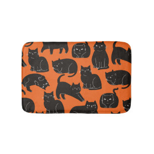 Tecknad Cats Hand plockade Mönster Badrumsmatta