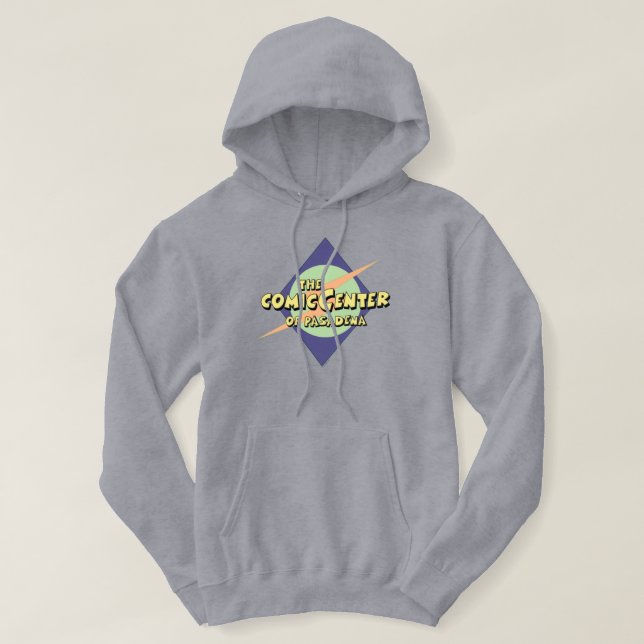 Tecknad Center i Pasadena Hoodie (Design framsida)