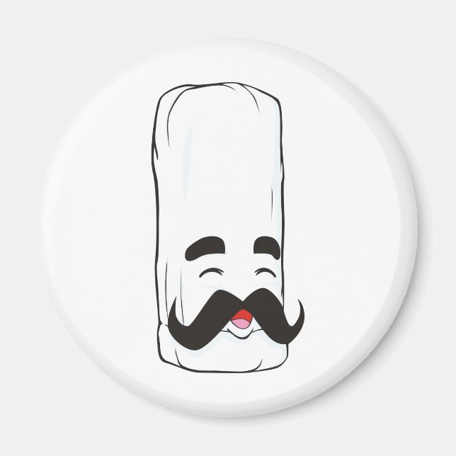 Tecknad Chef Hat Magnet (Framsidan)