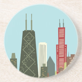 Tecknad Chicago Underlägg