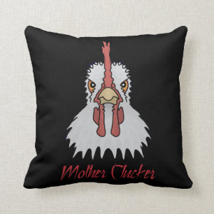 Tecknad Chicken Mor Clucker Dekorativ kudde