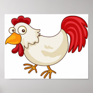 Tecknad Chicken Poster
