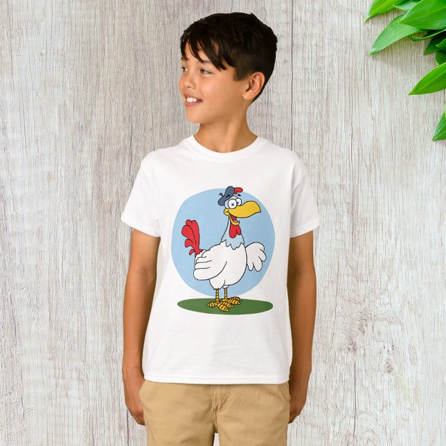 Tecknad Chicken T Shirt (Skapare uppladdad)