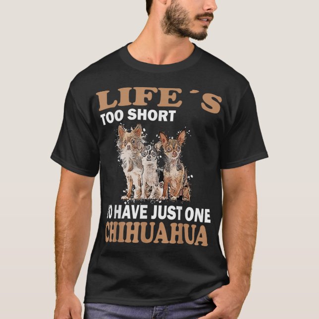Tecknad Chihuahua älskare Cute chiwawa Little hund T Shirt (Framsida)