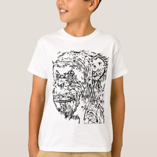 Tecknad Chimpanzee T-shirt