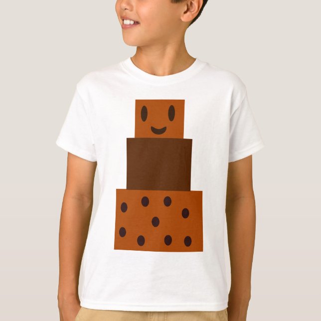 Tecknad Chokladkummel Tee Shirt (Framsida)