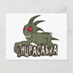 Tecknad Chupacabra Vykort