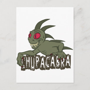 Tecknad Chupacabra Vykort