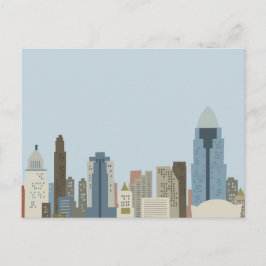 Tecknad Cincinnati Vykort