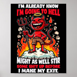 Tecknad-citat för Lubbig Rebel Humor Poster