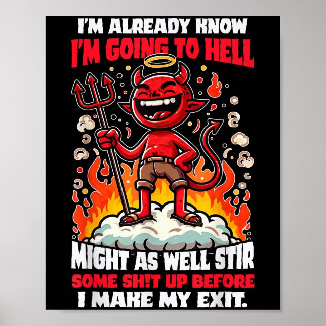 Tecknad-citat för Lubbig Rebel Humor Poster (Framsidan)