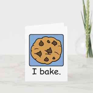 Tecknad Clip Art Yummy Chocolate Chip Cookie Kort